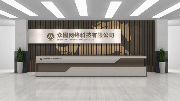 創意前臺背景墻設計效果圖(圖4) 簡約高端質感線條圖企業前臺酒店背景墻效果圖